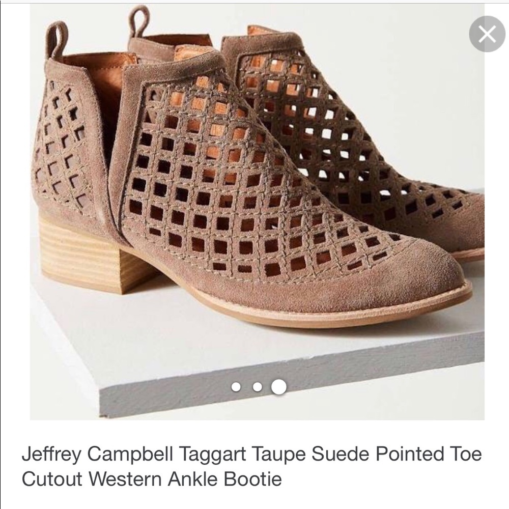 JEFFERY CAMPBELL CUTOUT ANKLE BOOTS